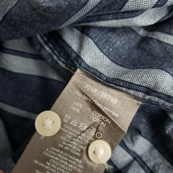 Slate & Stone Mens Button Down Shirt sm striped - Picture 5 of 6